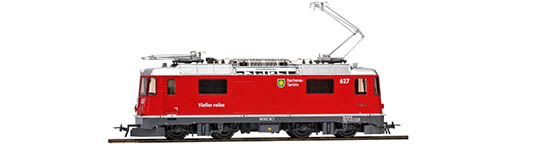 074-1358187 - H0m - Elektrolok Ge 4/4 II 627 Reichenau-Tamins neurot, RhB, Ep. III - DC - Digital, Sound
